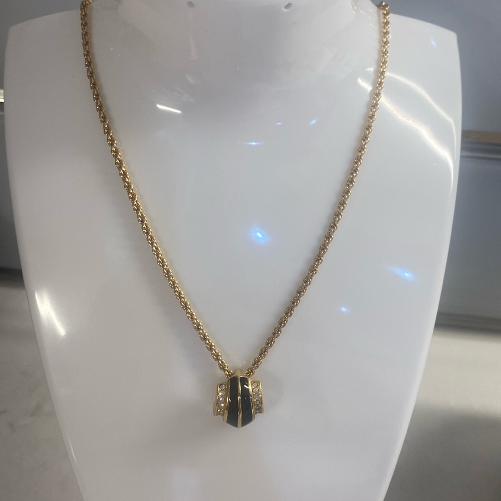 NWT Christian Dior Germany Necklace 15” - 18”With a Dust Bag